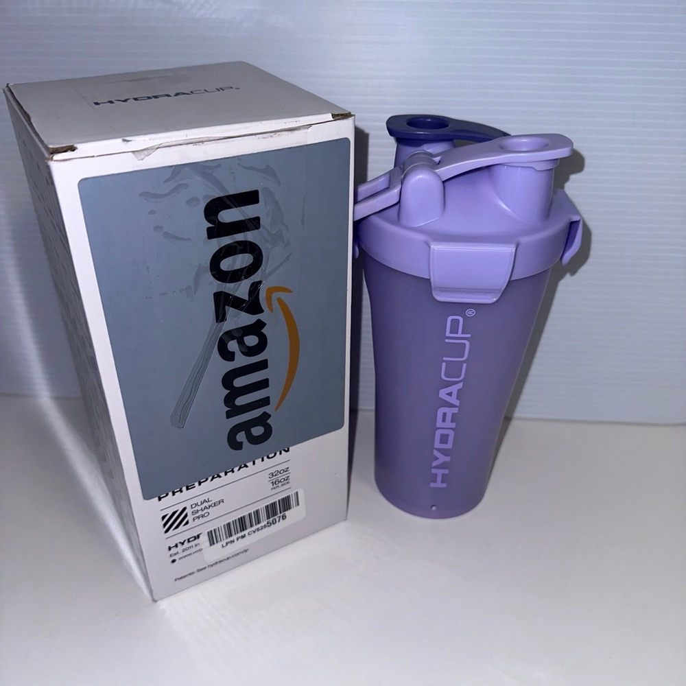 HYDRACUP Water Bottle Shaker One Size Purple NEW in Box Unisex Sports Equipment - Picture 5 of 8